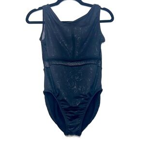 Black Motionwear Ballet Tank Leotard, size Adult Large
